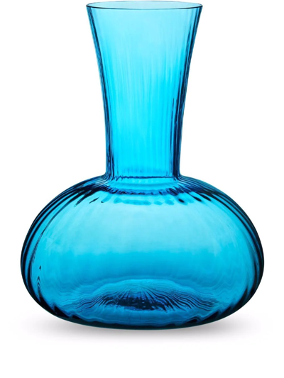 Shop Dolce & Gabbana Murano Glass Wine Pitcher In Blue