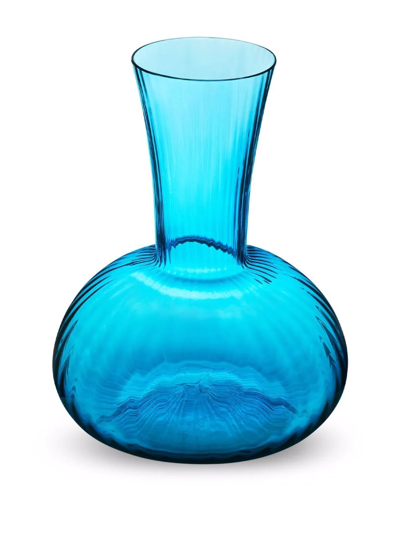Shop Dolce & Gabbana Murano Glass Wine Pitcher In Blue