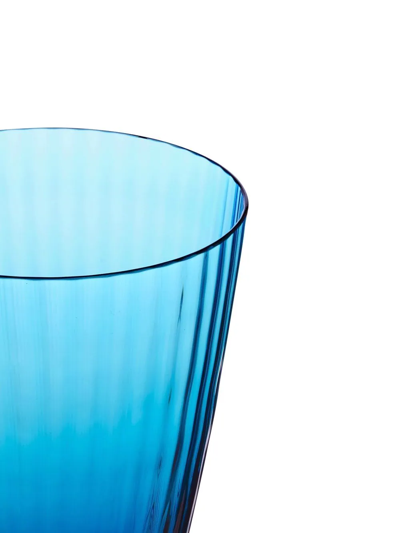 Dolce & Gabbana Hand-blown Murano White Wine Glass In Blue