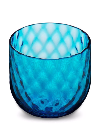 Shop Dolce & Gabbana Hand-blown Murano Shot Glasses (set Of 2) In Blue