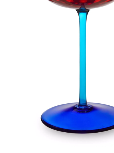 Dolce & Gabbana Hand-blown Murano Champagne Glass In Orange