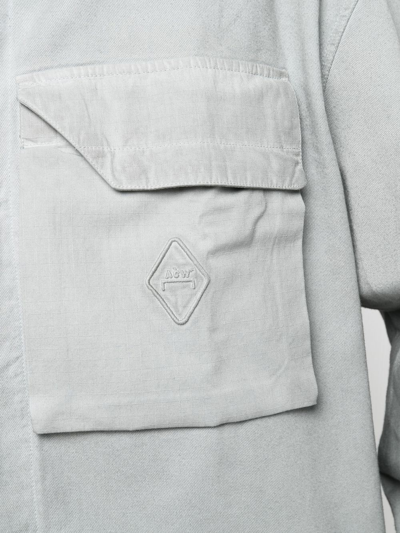 Shop A-cold-wall* Flap-pockets Cotton Overshirt In Grau
