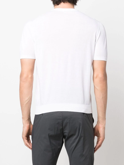 Shop Malo Crew-neck T-shirt In Weiss