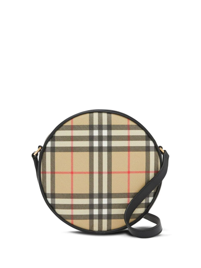 Shop Burberry Vintage Check Louise Bag In Nude