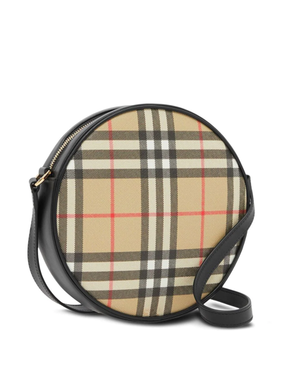 Shop Burberry Vintage Check Louise Bag In Nude