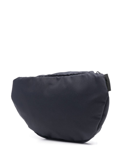 Shop Ea7 Logo-print Zipped Belt Bag In Blau