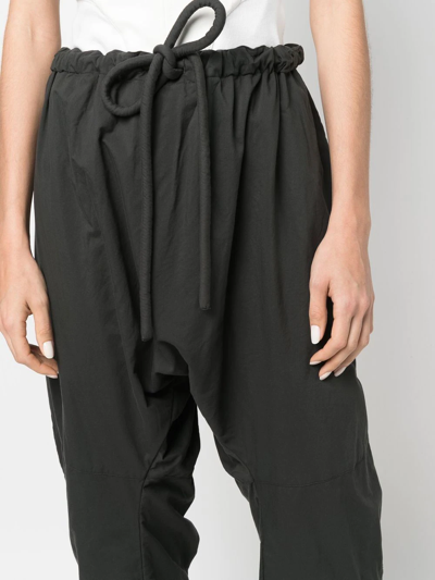 Lemaire Drawstring-waist Trousers In Grau