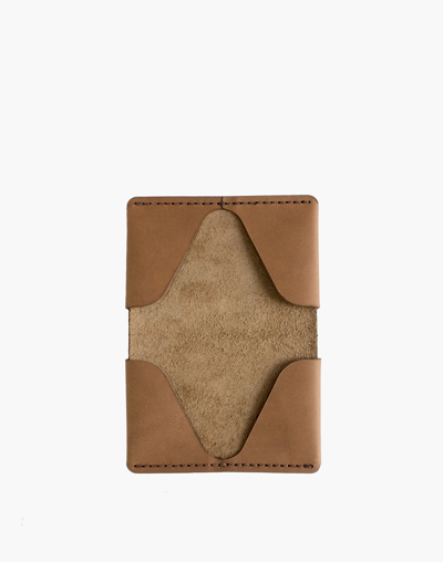 Shop Mw Makr Leather Horizon Four Wallet In Brown