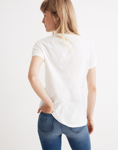 Madewell Northside Vintage Tee In White Chalk