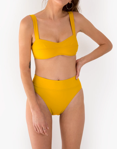 Shop Mw Galamaar&reg; Lou Bandeau Bikini Top In Yellow