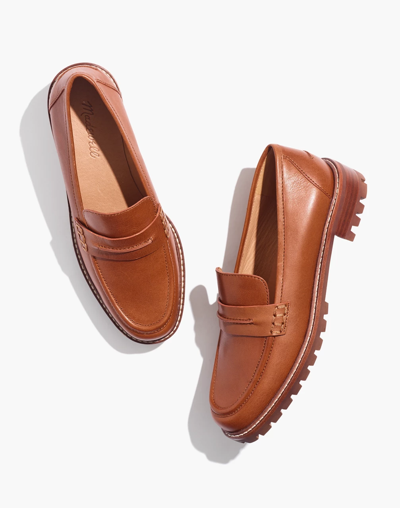 Shop Mw The Corinne Lugsole Loafer In Dried Maple