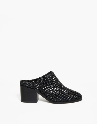 Shop Mw Intentionally Blank Caps Basket Mules In Black