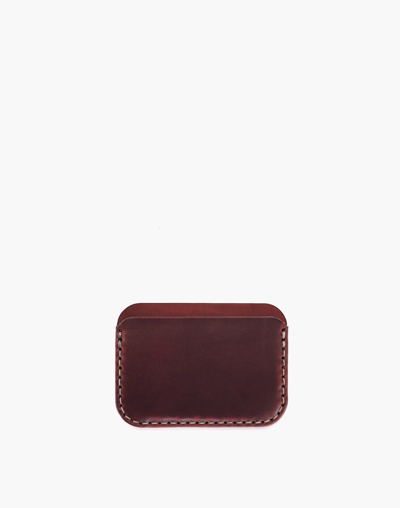 Shop Mw Makr Leather Round Wallet In Red