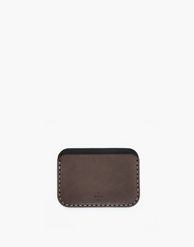 Shop Mw Makr Leather Round Wallet In Grey