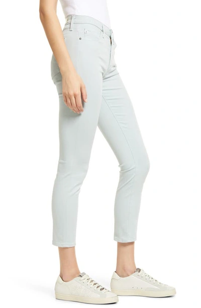 Shop Ag The Prima Mid Rise Crop Cigarette Jeans In Pacific Chrome