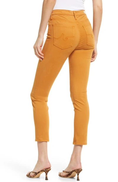 Shop Ag The Prima Mid Rise Crop Cigarette Jeans In Mountain Rock