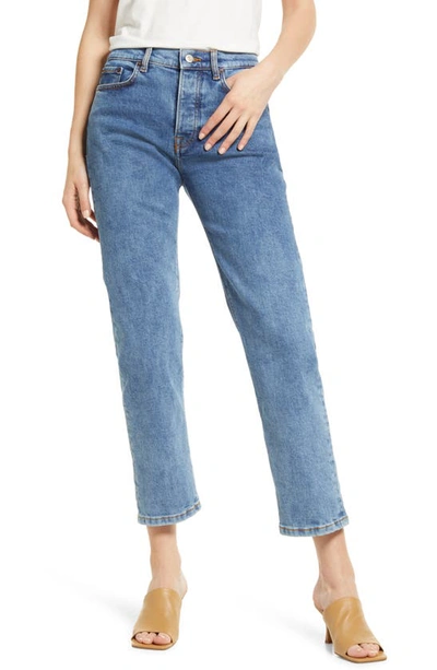 Shop Jeanerica Classic Straight Leg Jeans In Light/ Pastel Blue