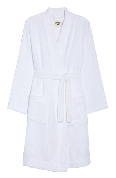 Shop Ugg Lorie Terry Short Robe In White