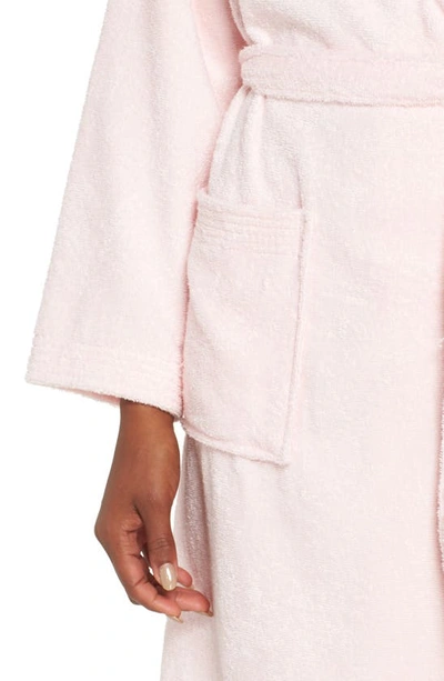 Shop Ugg Lorie Terry Short Robe In Seashell Pink