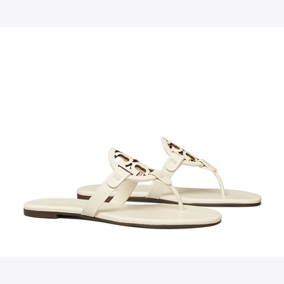Shop Tory Burch Miller Soft Sandal, Narrow In New Ivory