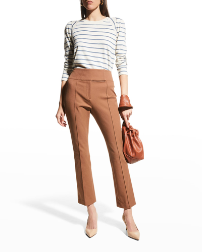 Shop Veronica Beard Jupiter Ankle Pants In Cocoa