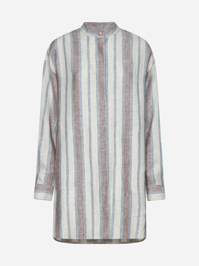 Shop Max Mara Grammo Striped Linen Shirt