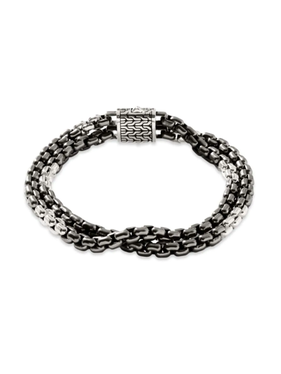 Shop John Hardy Men's Industrial Silver Box Chain Double Row Bracelet