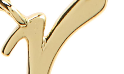 Shop Argento Vivo Sterling Silver Rondelle Script Initial Pendant Necklace In Gold R