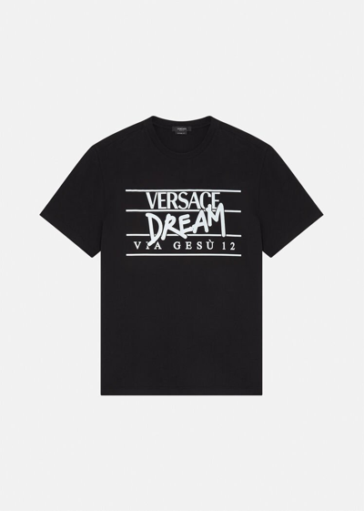 Shop Versace Dream Logo T-shirt, Male, Black, Xs