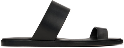 Shop Common Projects Black Minimalist Sandals In 7547 Black