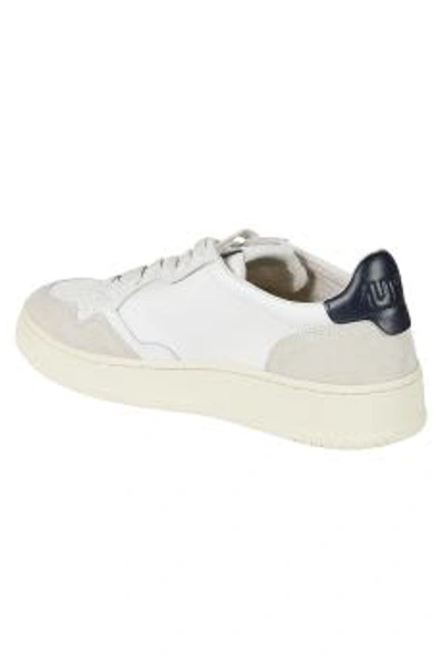 Shop Autry Logo Patch Sneakers In Bianco