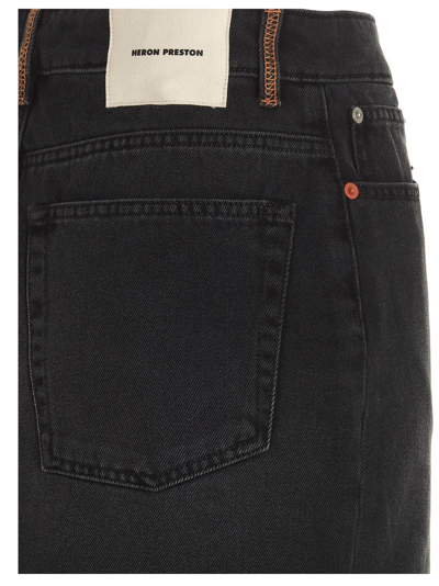 Shop Heron Preston Open Side Belt Skirt In Black