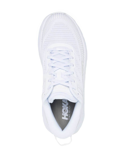 Shop Hoka One One Womans Bondi 7 White Sneakers With Logo