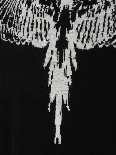 Shop Marcelo Burlon County Of Milan Icon Wings Knit In Black White