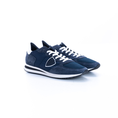 Shop Philippe Model Trpx Basic Sneakers In Blue