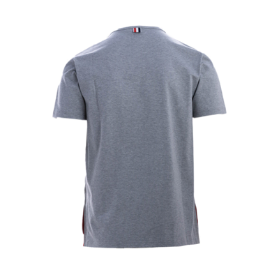 Shop Thom Browne Cotton T-shirt In Light Grey