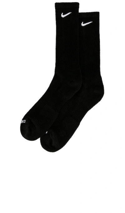 Shop Nike Everyday Plus Cushioned Socks In Black & White