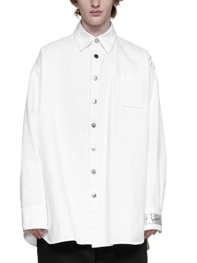 Shop Raf Simons Shirt In White