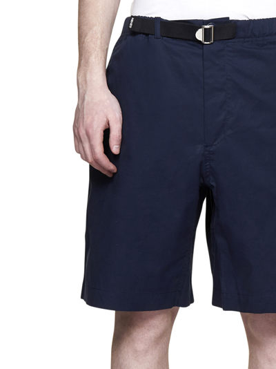 Shop Kenzo Shorts In Bleu Nuit