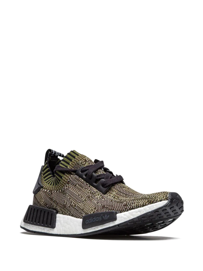 Shop Adidas Originals Nmd R1 Primeknit "camo Pack" Sneakers In Brown