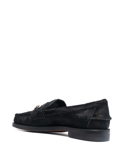 Shop Sebago Joe Wild Faux-leather Loafers In Black