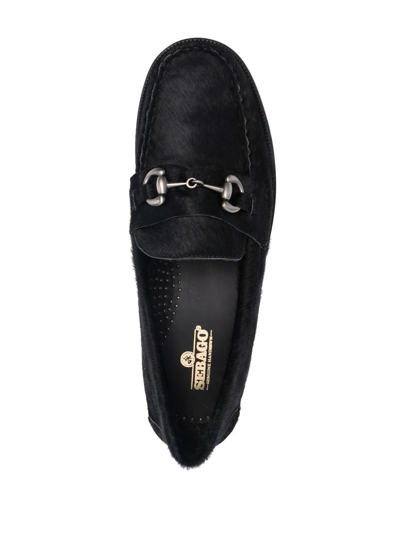 Shop Sebago Joe Wild Faux-leather Loafers In Black