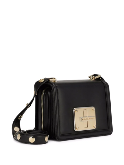 Shop Dolce & Gabbana Lola Leather Crossbody Bag In Black