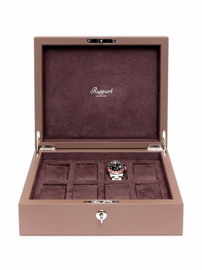 Rapport Vantage 8-watch Box In Braun