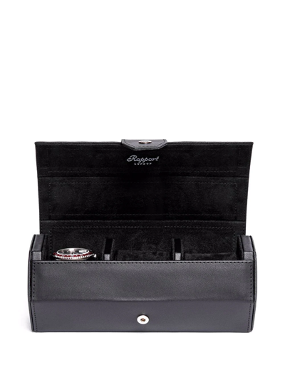 Rapport Three-watch Box In Schwarz