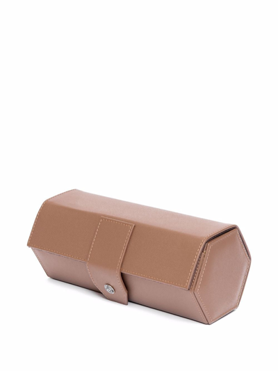 Rapport Three-watch Box In Braun