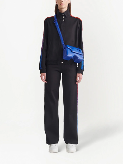 Off-white Monogram-band Track Jacket In Black
