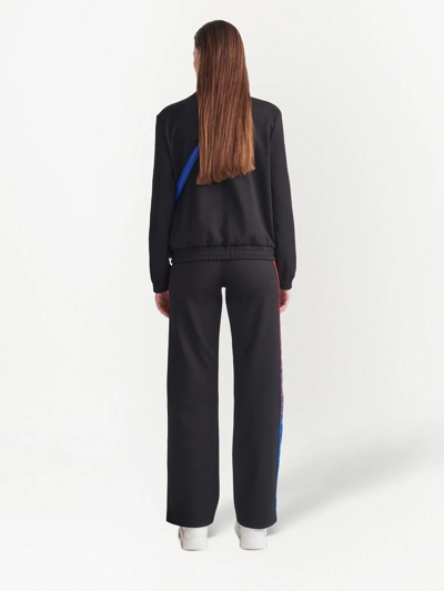 Off-white Monogram-band Track Jacket In Black