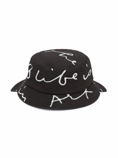Shop Jw Anderson Oscar Wilde Bucket Hat In Black
