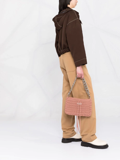 Shop N°21 Bustina Braided-rope Shoulder Bag In Neutrals